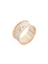 Anel de Ouro 18k Escrava Tricolor com Borda