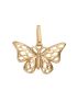 Pingente Feminino de Ouro 18k Borboleta Pequena 