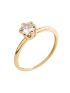 Anel Feminino de Ouro 18k Solitário