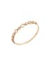 Anel de Ouro 18k Feminino Corações Vazados e Pedras