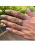 Anel de Ouro 18k Tricolor Feminino 
