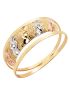 Anel de Ouro 18k Tricolor Feminino 
