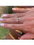 Anel de Ouro 18k Tricolor Feminino Tre Sfere