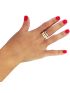 Anel de Ouro Tricolor 18k Triplo Colore