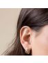 Brinco de Ouro 18k Feminino Anello Lucido