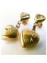 Brinco Ouro 18k Delicados Corações Feminino