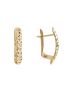 Brinco Feminino de Ouro 18k Bordado