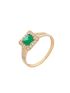 Anel de Ouro 18k Feminino com Pedras