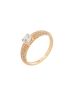 Anel de Ouro 18k Feminino com Pedras