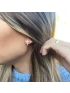 Brinco de Ouro 18k Feminino Cruz
