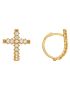 Brinco de Ouro 18k Feminino Cruz