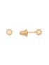 Brinco de Ouro 18k Bolinha Infantil 2.5mm