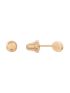 Brinco de Ouro 18k Bolinha 3mm