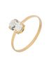 Anel de Ouro 18k Feminino Pedra Oval