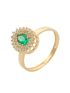 Anel de Ouro 18k Esmeralda