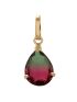 Pingente de Ouro 18k Feminino Furta Cor Vermelho e Verde