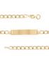 Pulseira de Ouro 18k com Plaquinha Adulto 19cm
