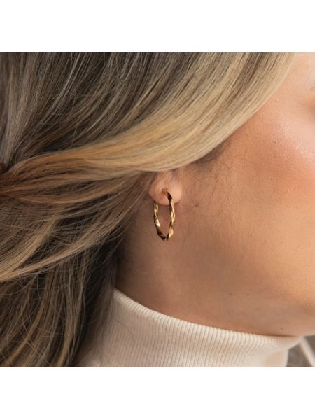 Brinco Feminino de Ouro 18k Argola