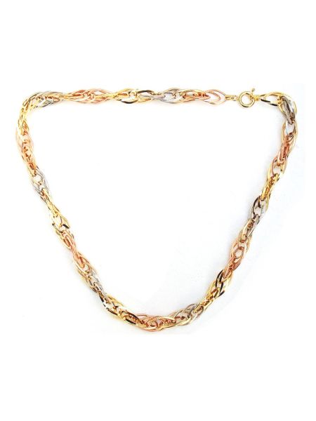 Corrente de Ouro Gran Tricolor 60 cm 