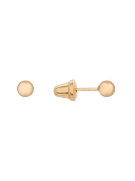 Brinco de Ouro 18k Bolinha Infantil 2.5mm