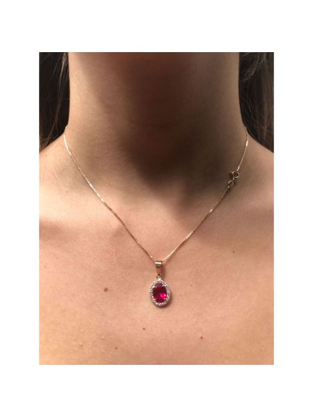 Pingente de Ouro 18k com Pedra Zircônia Rogue