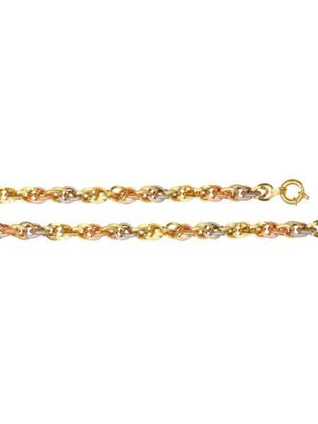 Pulseira de Ouro 18k Mini Tricolor