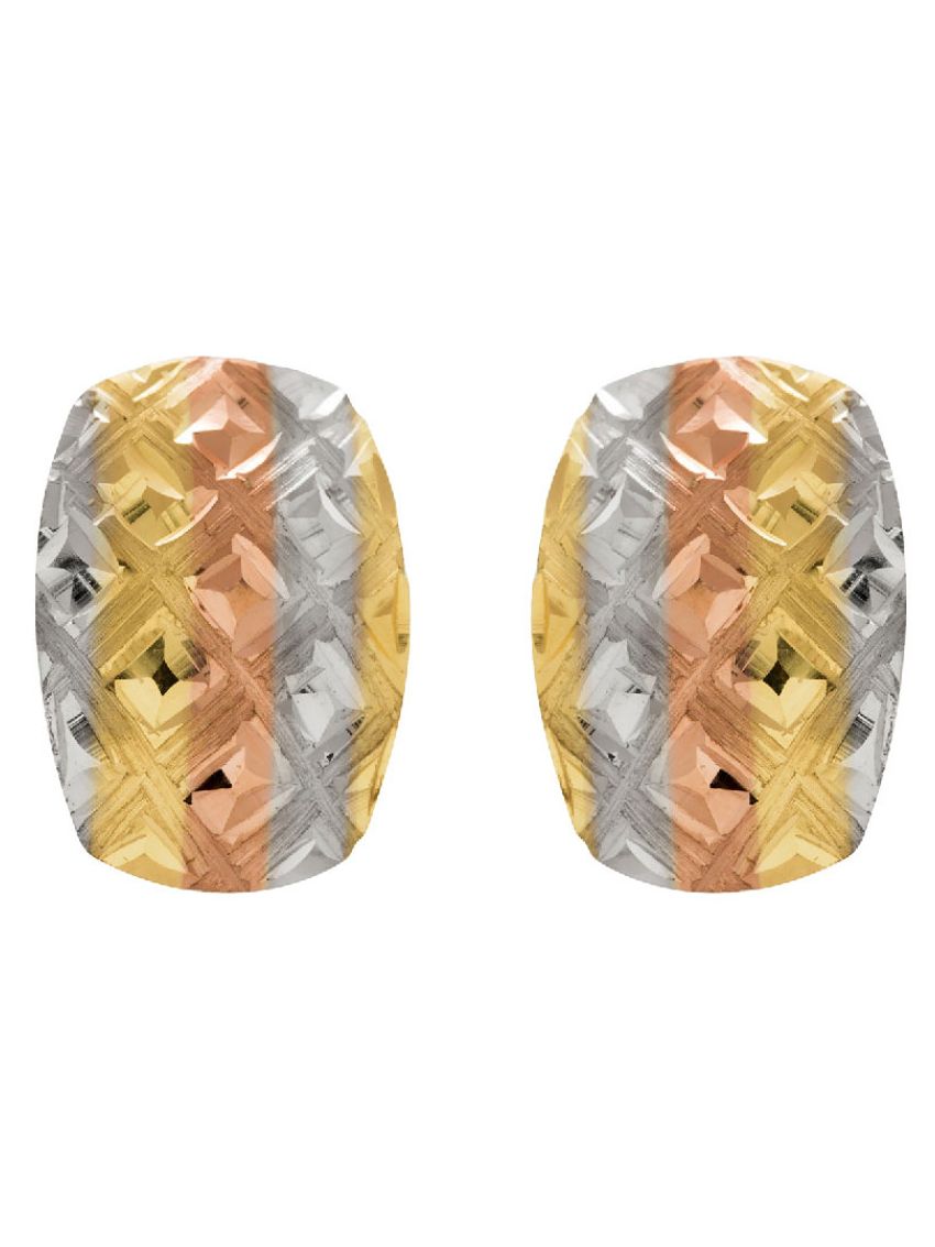 Brinco de Ouro 18k Tricolor Altezza Tricolore