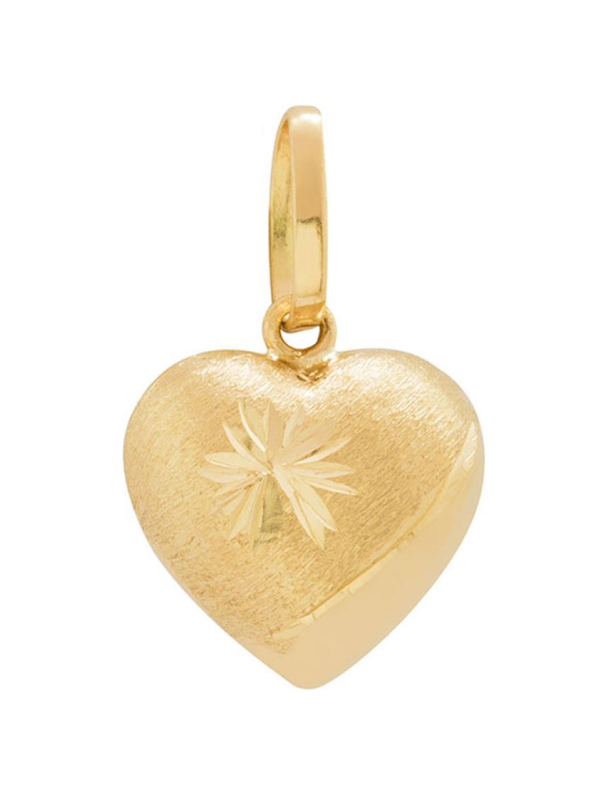Pingente Coração Médio em Ouro 18k