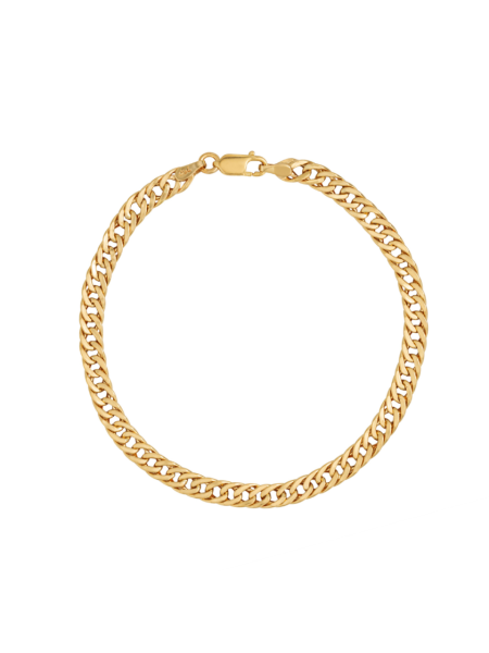 Pulseira Masculina de Ouro 18k Romana Nil