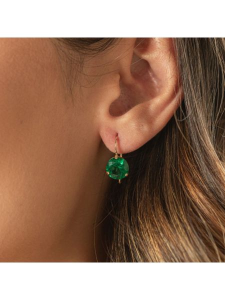 Par de Brinco de Ouro 18k Redondo