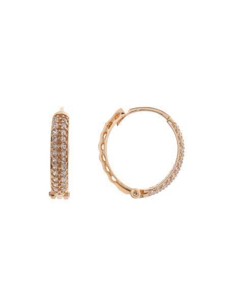 Brinco Feminino de Ouro 18k Argola Médio