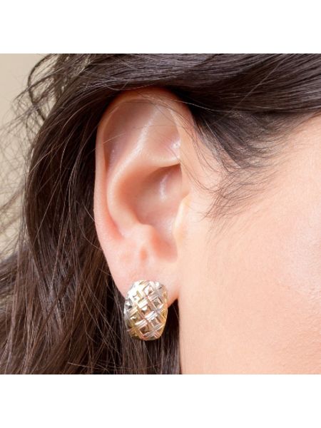 Brinco de Ouro 18k Tricolor Altezza Tricolore