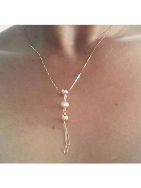 Corrente de Ouro 18k Veneziana com Pingente de Ouro 18k Bola