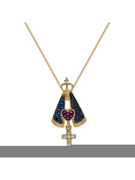 Corrente de Ouro 18k com Pingente Nossa Senhora 