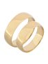 Par Aliança de Ouro 18k Abaulada 5.50mm 9g
