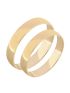 Par Aliança de Ouro 18k Abaulada 3.80mm 5g