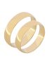 Par Aliança de Ouro 18k Abaulada 4.70mm 7g