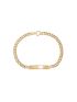 Pulseira de Ouro 18k com Placa Romana Nill
