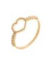 Anel Feminino de Ouro 18k Coração