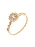 Anel Feminino de Ouro 18k Com Pedras