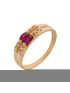 Anel Feminino de Ouro 18k Pedras