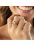 Anel de Ouro 18k Feminino X