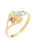 Anel de Ouro 18k Tricolor Florzinha