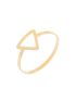 Anel Feminino de Ouro 18k Triângulo