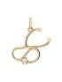 Pingente de Ouro 18k Estetoscópio com Pedra