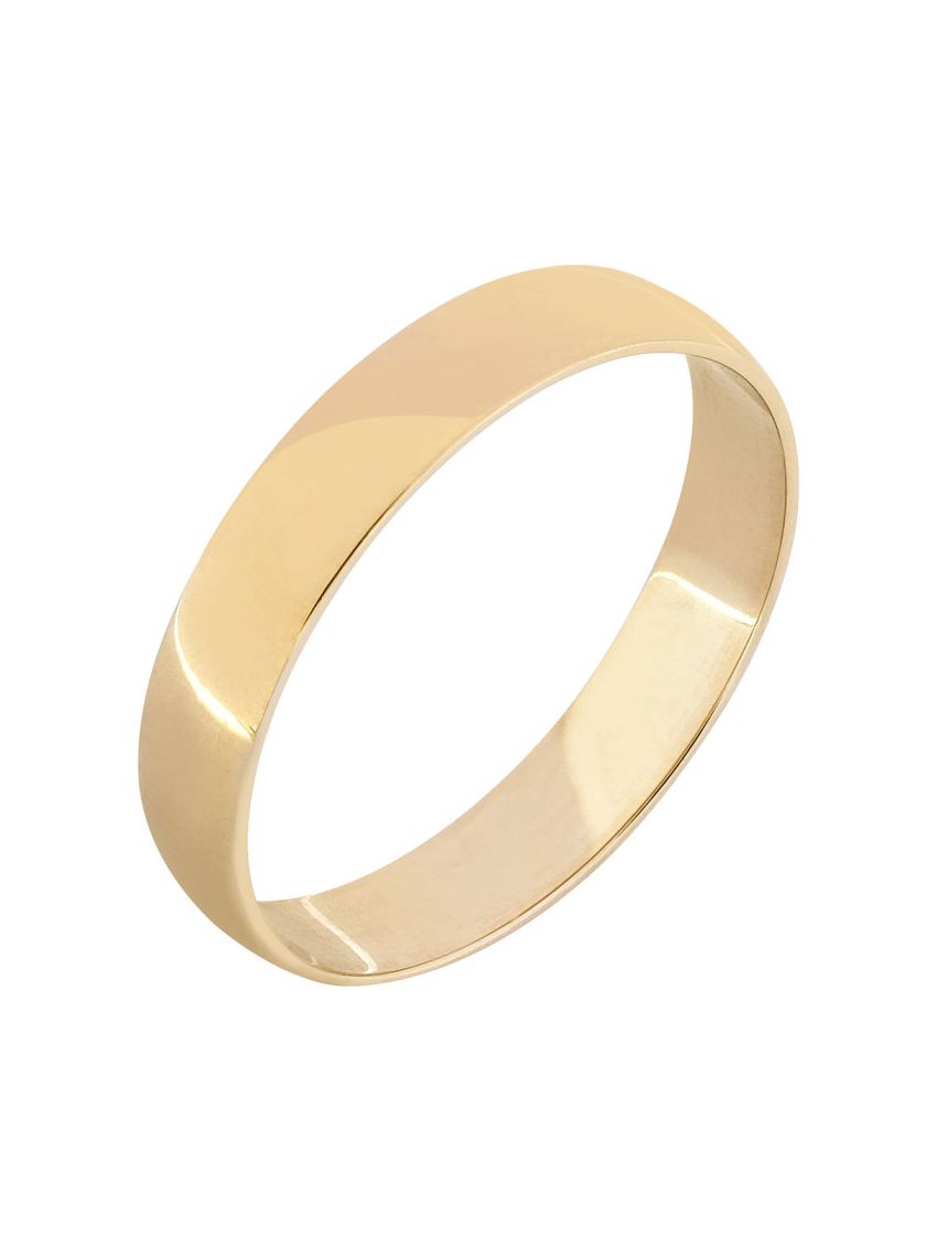 Aliança de Ouro 18k Abaulada 3.80mm 2.50g