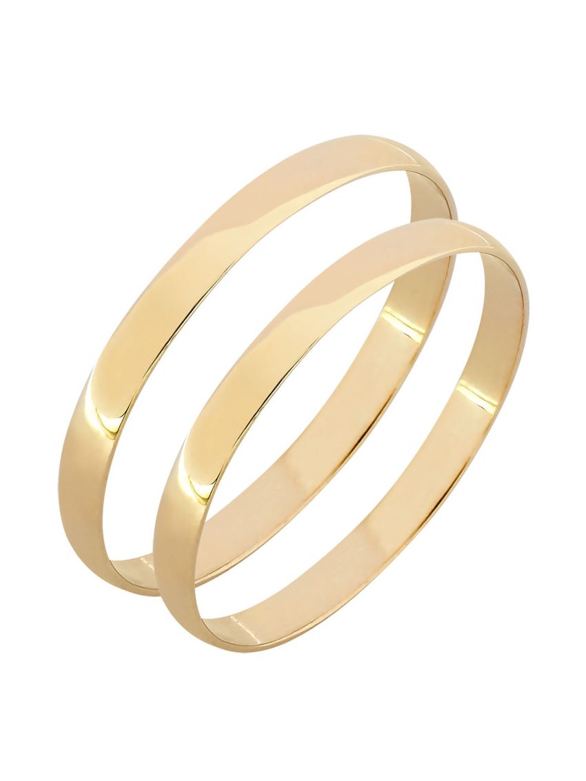 Par Aliança de Ouro 18k Abaulada 2.20mm 2g