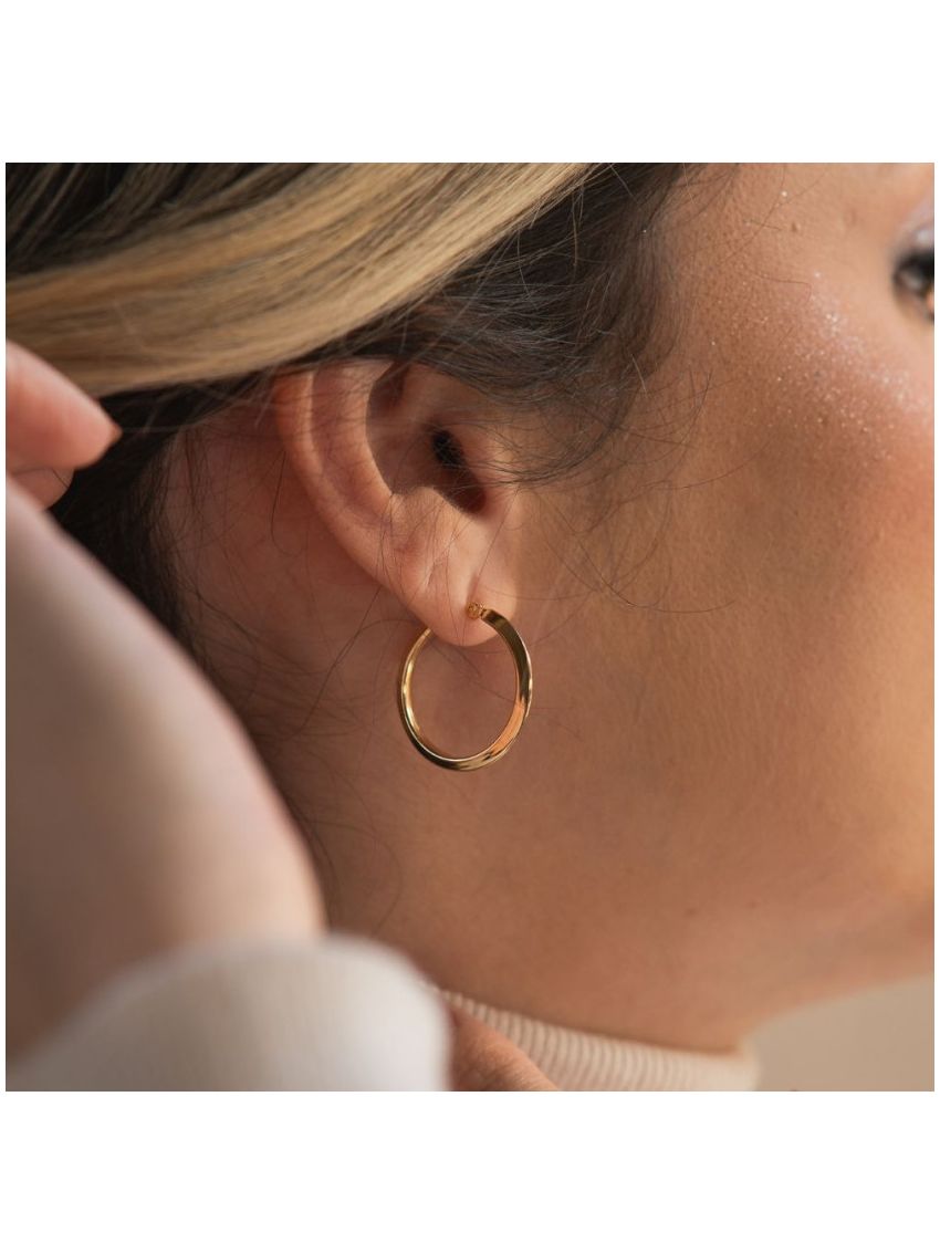 Brinco de Ouro 18k Argola