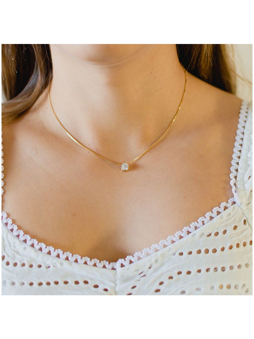 Pingente de Ouro Ponto de Luz