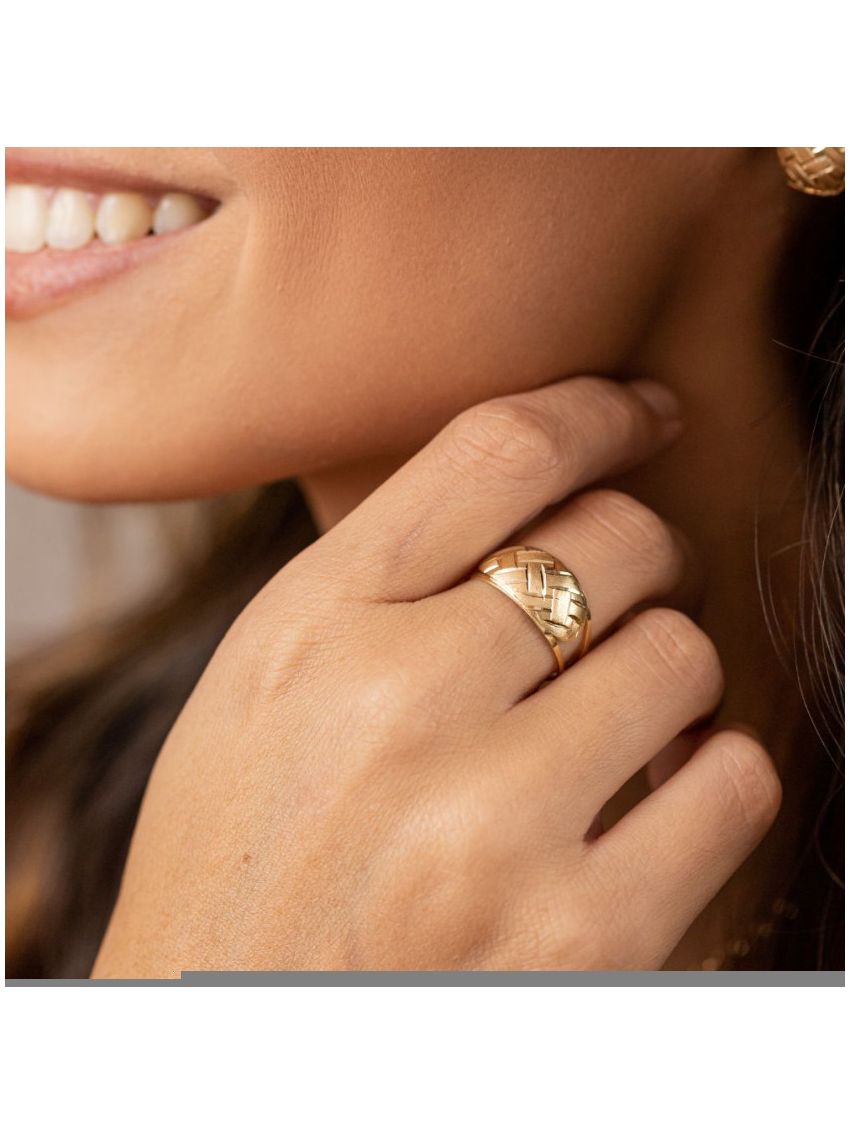 Anel de Ouro 18k Ovale Giallo